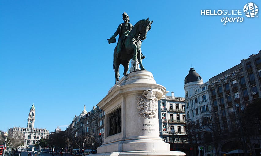 D. Pedro IV статуя в Порту