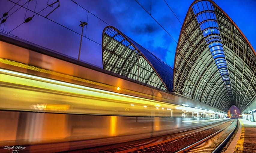 Die Zuggeschwindigkeit