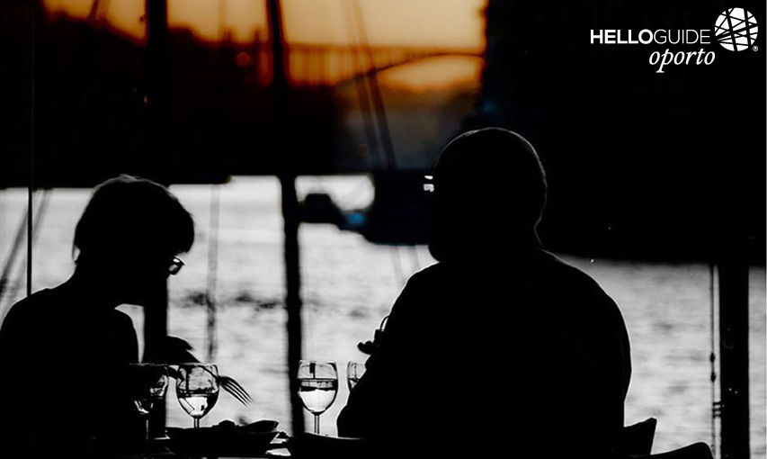 Coucher de soleil surplombant la Ribeira do Porto