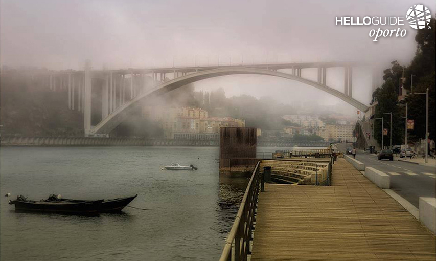 Afurada с видом на мост Arrabida